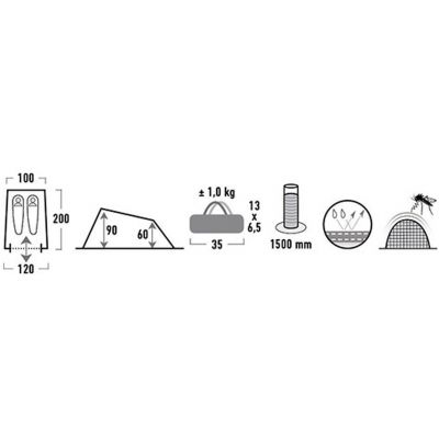 7. Namiot High Peak Minilite 2os 10157