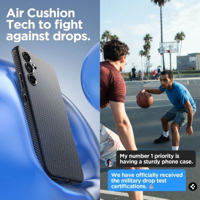 8. Etui Spigen Liquid Air na Samsung Galaxy A54 5G - czarny mat