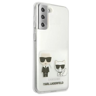 4. Etui Karl Lagerfeld Karl&Choupette na Samsung Galaxy S21+ - przezroczyste