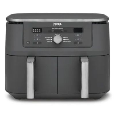 Ninja DZ400EU frytkownica Podwójny 9,5 l Autonomiczny 2470 W Frytkownica na gorące powietrze Szary