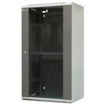 EmiterNet Szafa wisząca niedzielona 19" 22U, drzwi blacha/ szkło, 600×450×1083mm szer./gł./wys.