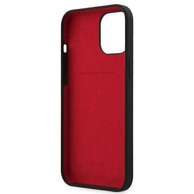 7. Etui Ferrari On Track Silicone na iPhone 12 Pro Max - czarne
