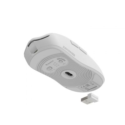 3. GENESIS Zircon 500 myszka Gaming Po prawej stronie RF Wireless + Bluetooth + USB Type-C Optyczny 10000 DPI