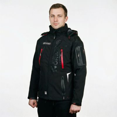 20. Kurtka Geographical Norway Techno Softshell  M WU6068-GN-BLACK