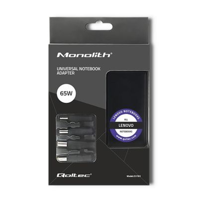 3. QOLTEC ZASILACZ SPECJALIZOWANY DO LENOVO | 65W | 4 WTYCZKI