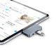 4. HUB Tech-Protect V6 4w1 USB-C - USB-A 3.0 / USB-C PD100W / HDMI / mini jack 3.5mm - szary