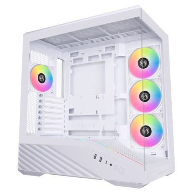 2. Obudowa PC Lian Li Vector V100, Midi-Tower, ATX, RGB, Szkło Hartowane - Białe