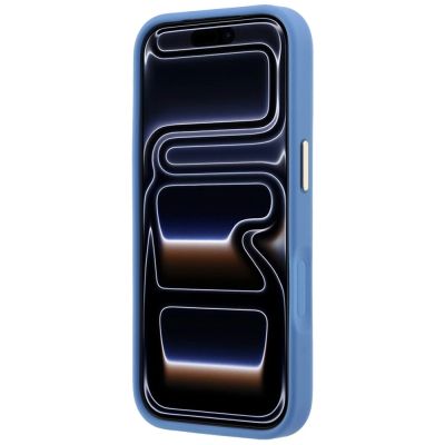 5. Etui Guess 4G with Stripe Round and Classic Logos MagSafe na iPhone 17 Pro / 18 Pro - niebieskie