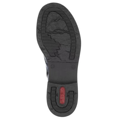 22. Botki damskie lakierowane kroko zielone Rieker 71205-90