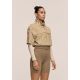 6. Kurtka damska CASALL Active Short Sleeve Track Jacket kolor piaskowy
