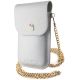 4. Torebka Hello Kitty Leather Metal Logo Chain - srebrna