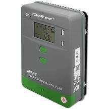 Solarny regulator ładowania MPPT Qoltec 53664 z czujnikiem temperatury 50A |12V / 24V | LCD | Bluetooth | APP | GEL | LiFePO4