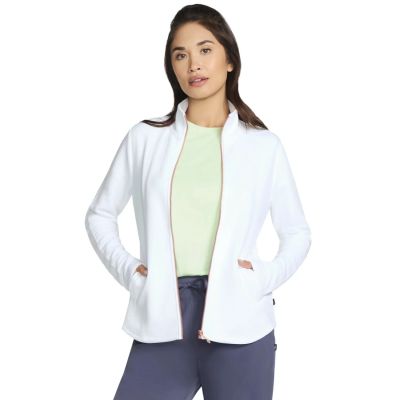 Skechers The Hoodless Hoodie GoWalk Shine Jacket JA78-WHT Białe L