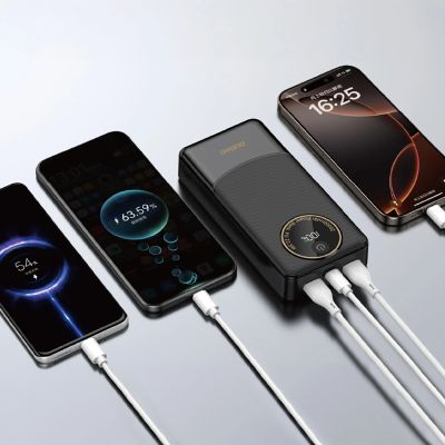 5. Powerbank Dudao K12Pro 22,5W PD 20000mAh USB-A, USB-C - czarny