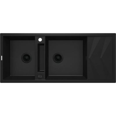 Zlewozmywak granitowy magnetyczny 2-komorowy z ociekaczem ZRM_N213 5907650817208