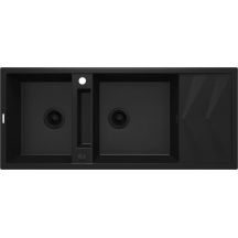 Zlewozmywak granitowy magnetyczny 2-komorowy z ociekaczem ZRM_N213 5907650817208