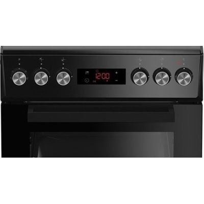 2. Kuchnia gazowo-elektryczna BEKO FSE52321DBD | termoobieg | grill | czyszczenie parą | czarny