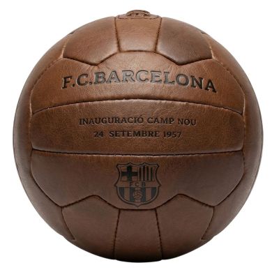 FC Barcelona piłka nożna retro Camp Nou oficjalna licencjonowana skóra naturalna B1048