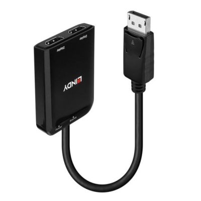 2. Lindy 38433 adapter kablowy DisplayPort 2 x HDMI