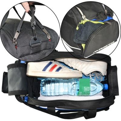 7. TORBA SPORTOWA MASITA 6015 NIEBIESKO- CZARNA