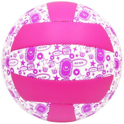 3. PIŁKA SIATKOWA WILSON STAMP VB FIOLETOWO BIAŁA