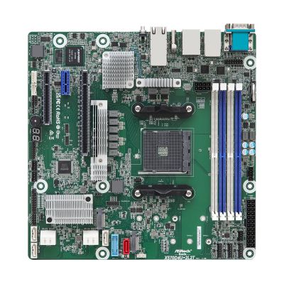 9. Płyta główna ASRock X570D4U-2L2T/BCM 1x AM4 AMD Ryzen X570 (4xDIMM, SATA, 2xM.2, 2xGbE, 2x10GbE, IPMI)
