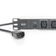 2. Digitus Listwa zasilająca PDU 19" Rack, 10x gniazdo C13, 2.0m, 1x wtyk C14, 10A, zabezpieczenie przeciążeniowe, profil aluminiowy