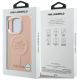 8. Etui Karl Lagerfeld Initial & Metal Logo MagSafe na iPhone 16 Pro Max - różowe