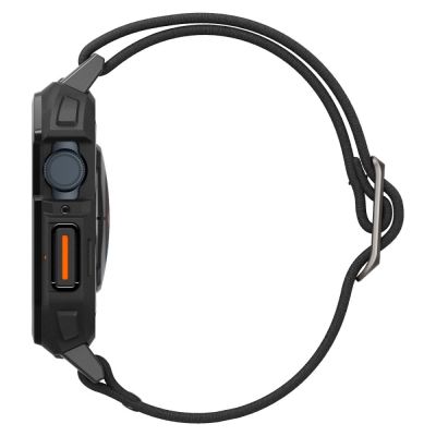 3. Etui z paskiem Spigen Lite Fit Pro na Apple Watch 4 / 5 / 6 / 7 / 8 / 9 / SE (44 / 45 mm) - czarny mat