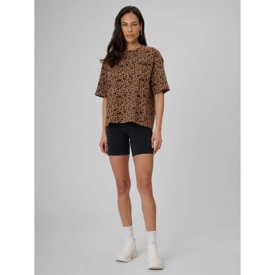 5. Legginsy krótkie z prążkowanej dzianiny damskie 4F 4FRSS26TSTIF042-20S