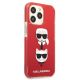 4. Etui Karl Lagerfeld Karl&Choupette Head na iPhone 13 Pro / iPhone 13 - czerwone