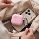 12. Etui Tech-Protect Silicone Hook na AirPods 4 - różowe