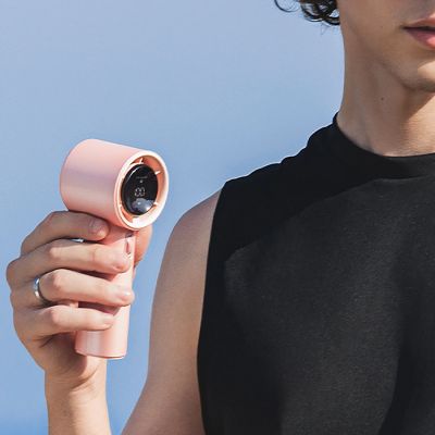 5. Mini dmuchawa Jisulife Handheld Fan Pro1 3600mAh FA53 (ABS) przenośny wiatraczek wentylator USB - różowy