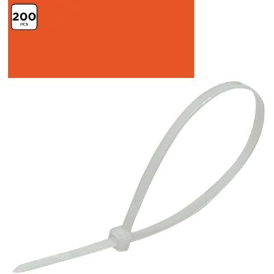 8. OPASKI ZACISKOWE DO KABLI RAPSY 200SZT 4 ROZMIARY  BALCK+DECKER