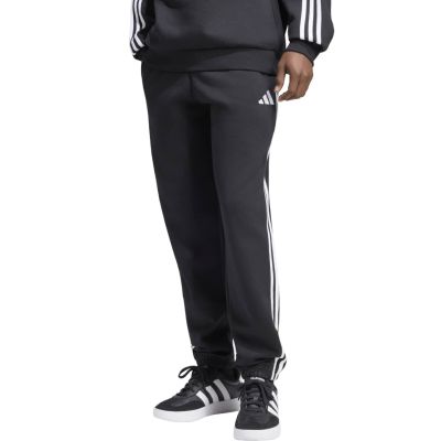 Spodnie męskie adidas Essentials 3-Stripes Fleece Tapered Cuffed czarne KY6526