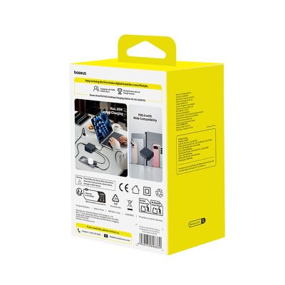 6. Stacja ładująca Baseus EnerFill FH21 120W 4xUSB-C + 2xUSB-A - czarna