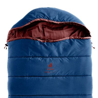 5. Śpiwór dziecięcy Deuter Starlight SQ (130-170 cm) - nightblue/redwood