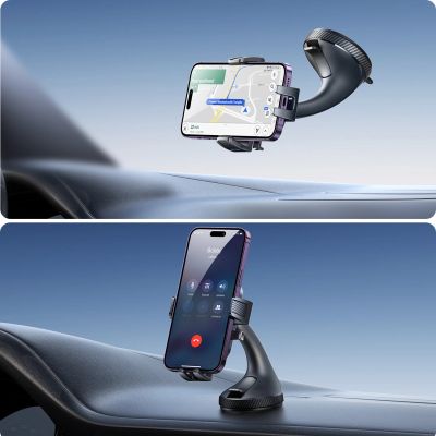 12. Uchwyt Joyroom JR-OK6 zaciskowy na telefon na szybę - czarny