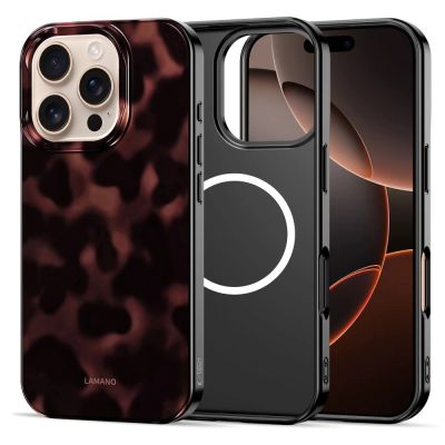 3. Etui Tech-Protect Lamano MagSafe na iPhone 16 Pro - czarno-czerwone