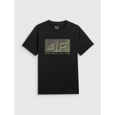 7. T-shirt regular z nadrukiem męski 4F 4FRSS26TTSHM3991-20S