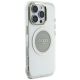 4. Etui Guess IML Metal Colored Circle Classic Logo MagSafe na iPhone 16 Pro Max - szare