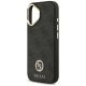 6. Etui Guess 4G Strass Logo & Big Strap Metal Buttons MagSafe na iPhone 17 - czarne