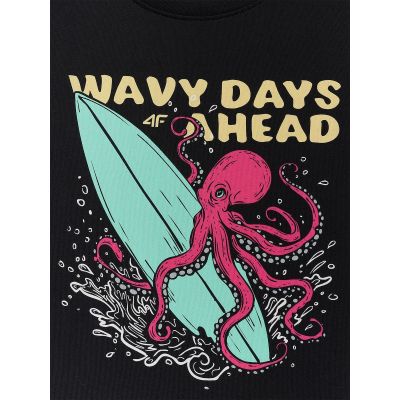 6. T-shirt bawełniany chłopięcy 4F 4FJRSS26TTSHM3904-20S