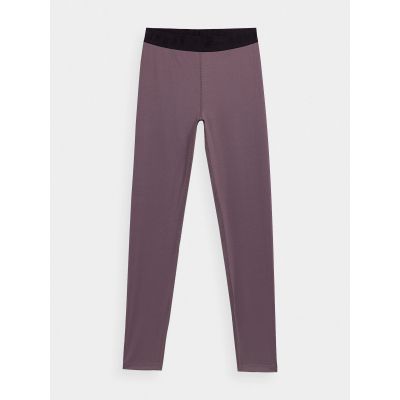 6. Legginsy treningowe z materiałów z recyklingu damskie 4F