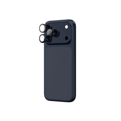 3. Szkło na aparat AMAZINGTHING Sapphire na iPhone 17 Pro / Pro Max - z niebieską ramką