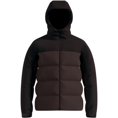 3. Kurtka puchowa męska Odlo DOWN HOODED Jacket insulated brązowa