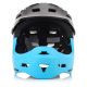 21. Kask rowerowy full-face Meteor Hydra M 55-58 cm czarny/niebieski