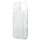7. Etui Guess Flower Liquid Glitter na iPhone 13 - zielone