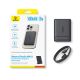 8. Powerbank Baseus PicoGo AM31 Qi2 5000mAh 20W kompatybilny z MagSafe z podstawką (z czarnym kablem Simple Braided USB-C - USB-C 30cm) - czarny