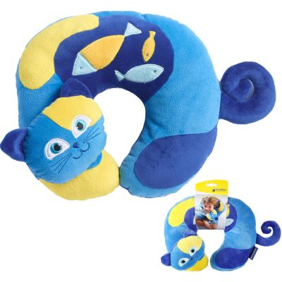 TRAVEL BLUE PODUSZKA PODRÓŻNA DZIECĘCA KOTEK SLEEPY